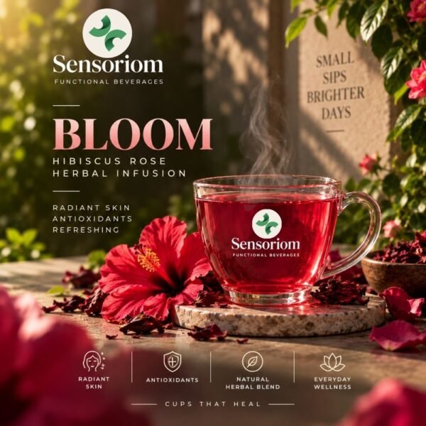 Bloom Hot Herbal Tea for Skin Health Bloom Hot Herbal Tea for Skin Health at Sensoriom Agra Store